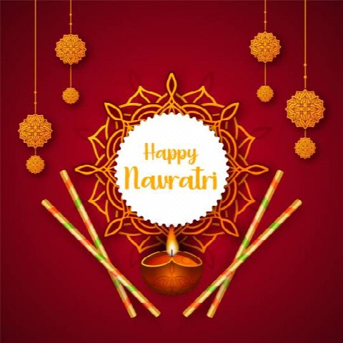 Navratri poster template